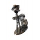 Ornament decorativ, Muzicant din metal cu suport de pixuri, Nergu, 18 cm, 356-5DX