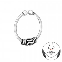 Piercing nas din Argint, Bali, Silver, A4S31997 Piercing nas din Argint, Bali, Silver, A4S31997