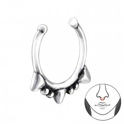 Piercing nas din Argint, Coroana, Silver A4S28389 Piercing nas din Argint, Coroana, Silver A4S28389