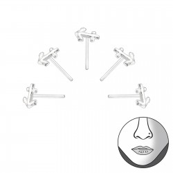 Set 5 Piercinguri nas din Argint, Ancora Silver, A4S34521 Set 5 Piercinguri nas din Argint, Ancora Silver, A4S34521