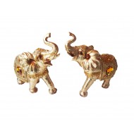 Set 2 elefanti, Auriu, 20 cm, 150904C Set 2 elefanti, Auriu, 20 cm, 150904C