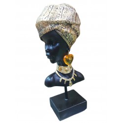Statueta Decorativa, Africana, Auriu, 23 cm, LY240X