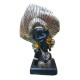 Statueta Decorativa, Africana, Auriu, 26 cm, 222318GE Statueta Decorativa, Africana, Auriu, 26 cm, 222318GE