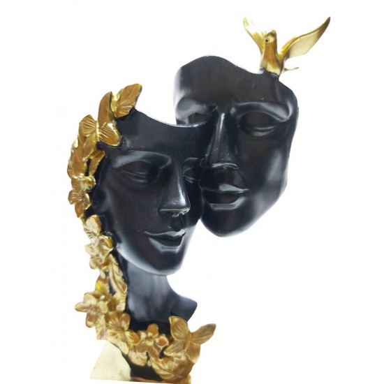 Statueta Decorativa, Indragostiti, Negru, 26 cm, DO22067 Statueta Decorativa, Indragostiti, Negru, 26 cm, DO22067