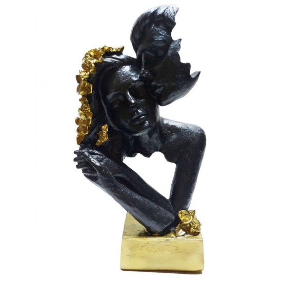 Statueta Decorativa, Indragostiti, Negru, 28 cm, DO22073 Statueta Decorativa, Indragostiti, Negru, 28 cm, DO22073