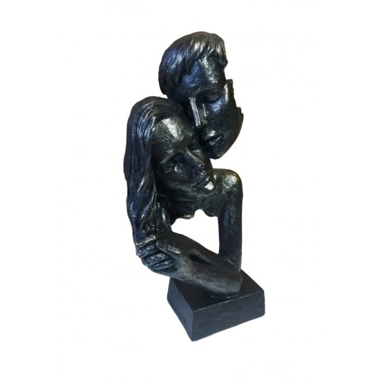 Statueta Decorativa Masca, Indragostiti, Negru, 28 cm, 064SX Statueta Decorativa Masca, Indragostiti, Negru, 28 cm, 064SX