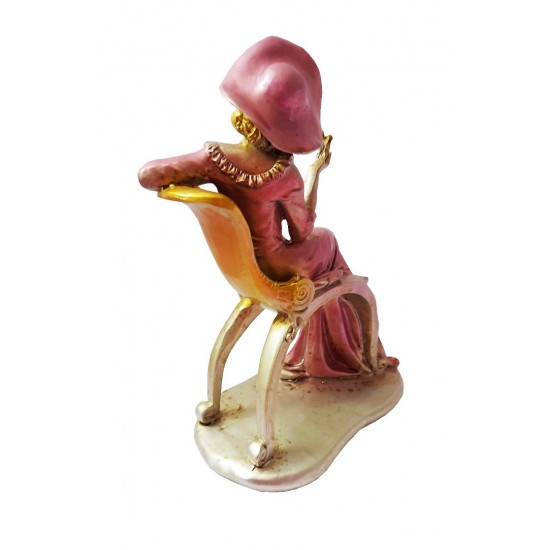 Statueta, Fata in scaun antichizat, 22 cm, 344ZZ Statueta, Fata in scaun antichizat, 22 cm, 344ZZ