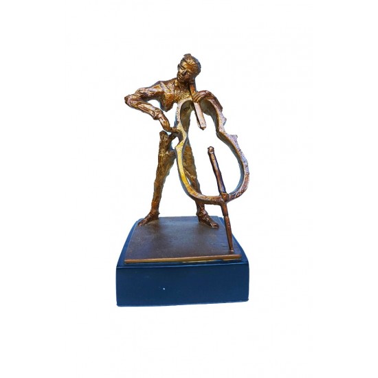 Statueta, Muzician la Violoncel, 20 cm, 1089XD Statueta, Muzician la Violoncel, 20 cm, 1089XD