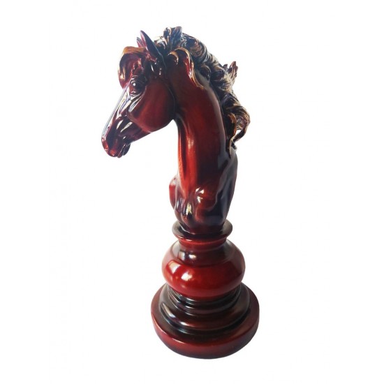 Statueta, Piesa de sah, Cal, Visiniu, 25 cm, 0182A-1 Statueta, Piesa de sah, Cal, Visiniu, 25 cm, 0182A-1