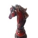 Statueta, Piesa de sah, Cal, Visiniu, 25 cm, 0182A-1 Statueta, Piesa de sah, Cal, Visiniu, 25 cm, 0182A-1