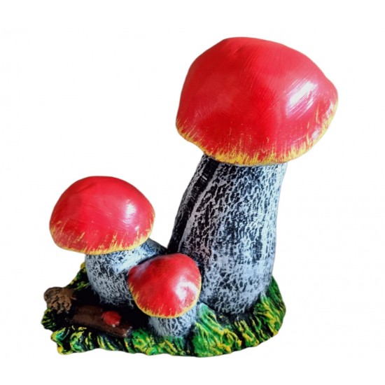 Statueta decorativa, 3 Ciuperci, Multicolor, 20 cm, DV01-13 Statueta decorativa, 3 Ciuperci, Multicolor, 20 cm, DV01-13
