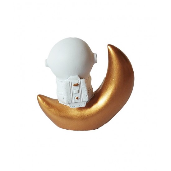 Statueta decorativa, Astronaut pe luna, 6 cm, DY2138-8A Statueta decorativa, Astronaut pe luna, 6 cm, DY2138-8A