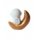 Statueta decorativa, Astronaut pe luna, 6 cm, DY2138-8A Statueta decorativa, Astronaut pe luna, 6 cm, DY2138-8A