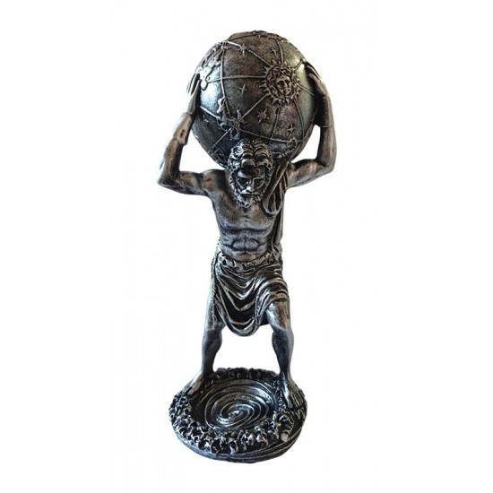 Statueta decorativa, Atlas, Argintiu, 29 cm, GXL020 Statueta decorativa, Atlas, Argintiu, 29 cm, GXL020