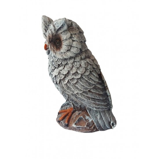Statueta decorativa, Bufnita, Gri, 18 cm, MI37 Statueta decorativa, Bufnita, Gri, 18 cm, MI37