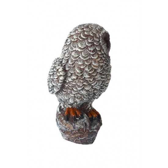 Statueta decorativa, Bufnita, Gri, 20 cm, MI30 Statueta decorativa, Bufnita, Gri, 20 cm, MI30