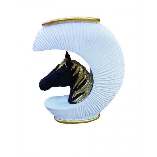 Statueta decorativa Cal, Alb, 20 cm, 091407-1C Statueta decorativa Cal, Alb, 20 cm, 091407-1C