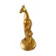 Statueta decorativa, Cal, Auriu, 13 cm, XQ202138 Statueta decorativa, Cal, Auriu, 13 cm, XQ202138