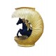 Statueta decorativa Cal, Negru, 20 cm, 091407-3C Statueta decorativa Cal, Negru, 20 cm, 091407-3C
