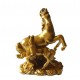 Statueta decorativa, Cal si manz, Auriu, 13 cm, XQ202146 Statueta decorativa, Cal si manz, Auriu, 13 cm, XQ202146