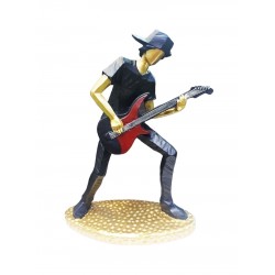 Statueta decorativa, Chitarist, Negru, 18 cm, WX8251
