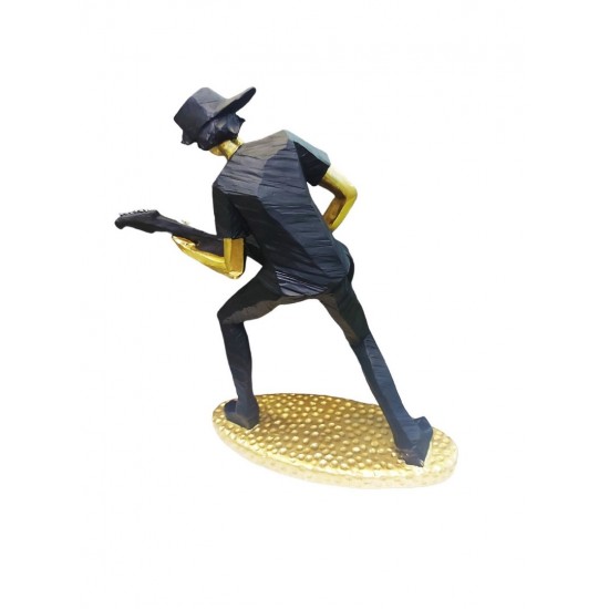 Statueta decorativa, Chitarist, Negru, 18 cm, WX8251 Statueta decorativa, Chitarist, Negru, 18 cm, WX8251