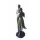 Statueta decorativa, Cuplu de Indragostiti, Argintiu, 21 cm, GXL009 Statueta decorativa, Cuplu de Indragostiti, Argintiu, 21 cm, GXL009