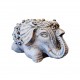 Statueta decorativa, Elefant cu perle, Gri, 14 cm, DVSAS072 Statueta decorativa, Elefant cu perle, Gri, 14 cm, DVSAS072