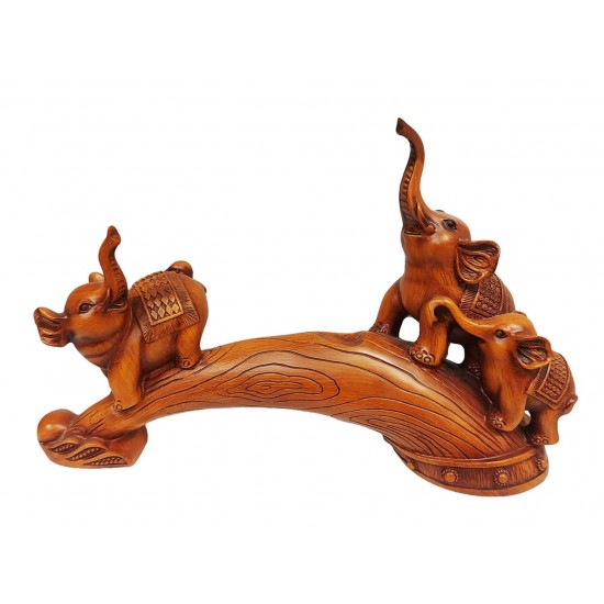 Statueta decorativa, Familie de Elefanti, Maro, 35 cm, L3248X Statueta decorativa, Familie de Elefanti, Maro, 35 cm, L3248X