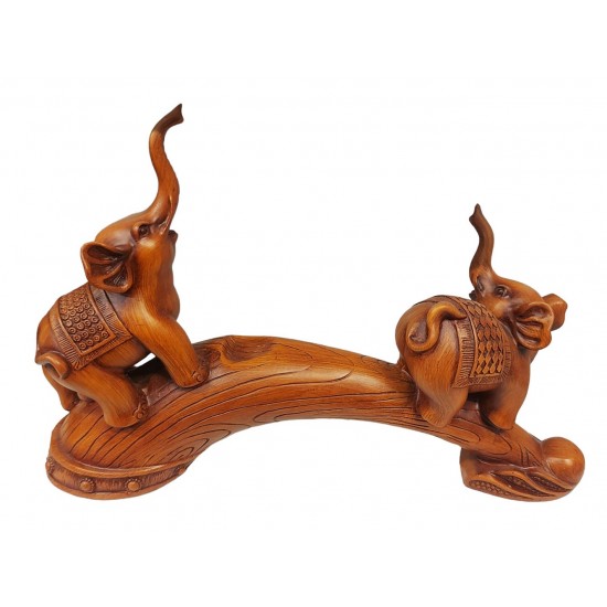 Statueta decorativa, Familie de Elefanti, Maro, 35 cm, L3248X Statueta decorativa, Familie de Elefanti, Maro, 35 cm, L3248X