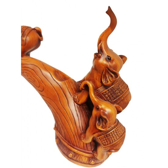 Statueta decorativa, Familie de Elefanti, Maro, 35 cm, L3248X Statueta decorativa, Familie de Elefanti, Maro, 35 cm, L3248X