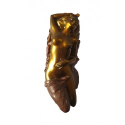 Statueta decorativa, Femeie,  Auriu, 17 cm, GXL003