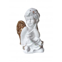 Statueta decorativa, Inger,  Alb, 21 cm, FM04920
