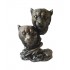 Statueta decorativa, Leoaice, Argintiu, 13 cm, XQ4004