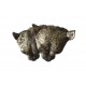 Statueta decorativa, Leoaice, Argintiu, 13 cm, XQ4004