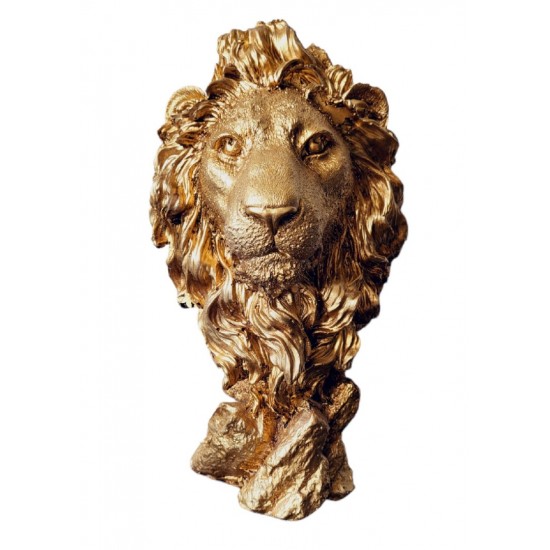 Statueta decorativa, Leu, Auriu, 32 cm, DVID11 Statueta decorativa, Leu, Auriu, 32 cm, DVID11