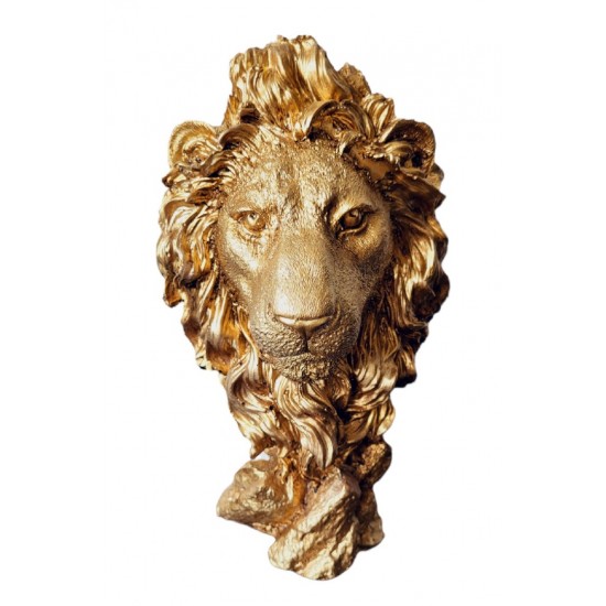 Statueta decorativa, Leu, Auriu, 32 cm, DVID11 Statueta decorativa, Leu, Auriu, 32 cm, DVID11