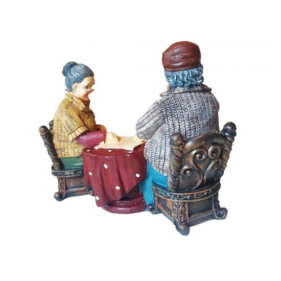 Statueta decorativa, Mos si baba, Multicolor, 20 cm, G395X Statueta decorativa, Mos si baba, Multicolor, 20 cm, G395X