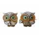 Statueta decorativa, Set 4 bufnite cu instrumente muzicale, Maro, 10 cm, GA2818 Statueta decorativa, Set 4 bufnite cu instrumente muzicale, Maro, 10 cm, GA2818