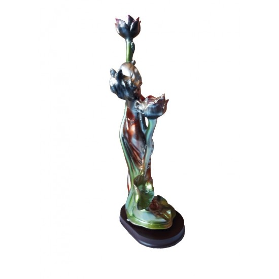 Statueta decorativa cu suport pentru lumanari, 36 cm, 161228C Statueta decorativa cu suport pentru lumanari, 36 cm, 161228C