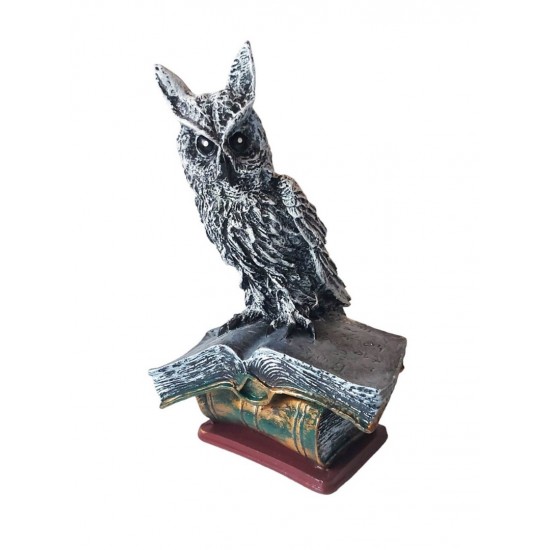 Statueta decorativa in forma de Bufnita pe carte, 29 cm, 356316DV Statueta decorativa in forma de Bufnita pe carte, 29 cm, 356316DV