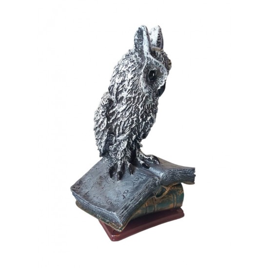 Statueta decorativa in forma de Bufnita pe carte, 29 cm, 356316DV Statueta decorativa in forma de Bufnita pe carte, 29 cm, 356316DV