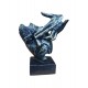 Statueta decorativa masca, Negru-Argintiu, 22 cm, 637CB-2 Statueta decorativa masca, Negru-Argintiu, 22 cm, 637CB-2