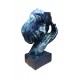 Statueta decorativa masca, Negru-Argintiu, 22 cm, 637CB-5 Statueta decorativa masca, Negru-Argintiu, 22 cm, 637CB-5