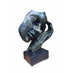 Statueta decorativa masca, Negru-Auriu, 22 cm, 637CB-4 Statueta decorativa masca, Negru-Auriu, 22 cm, 637CB-4