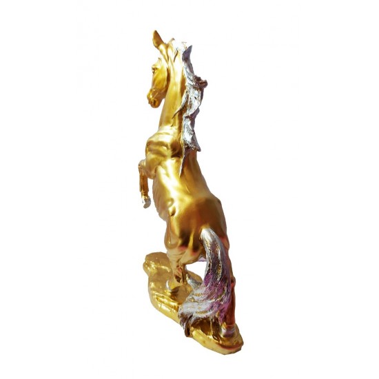 Statueta in forma de Cal, Auriu, 35 cm, TZ543A Statueta in forma de Cal, Auriu, 35 cm, TZ543A