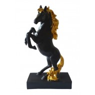 Statueta in forma de Cal, Negru, 30 cm, HY38312 Statueta in forma de Cal, Negru, 30 cm, HY38312