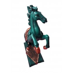 Statueta in forma de Cal, Turcoaz, 40 cm, B1000 Statueta in forma de Cal, Turcoaz, 40 cm, B1000