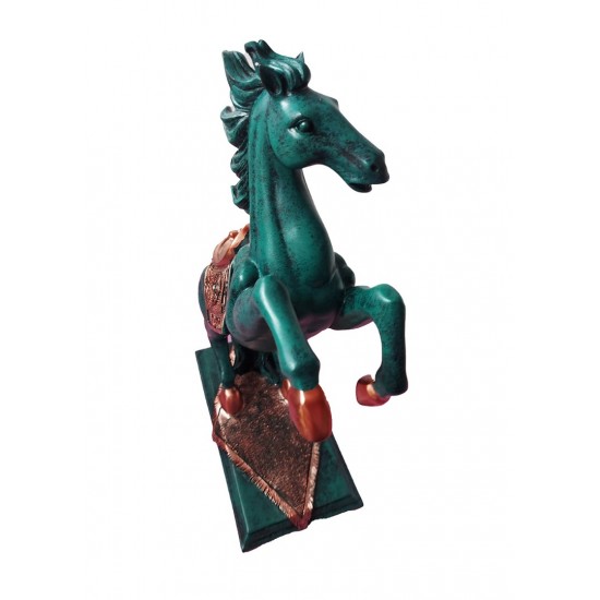 Statueta in forma de Cal, Turcoaz, 40 cm, B1000 Statueta in forma de Cal, Turcoaz, 40 cm, B1000