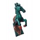 Statueta in forma de Cal, Turcoaz, 40 cm, B1000 Statueta in forma de Cal, Turcoaz, 40 cm, B1000